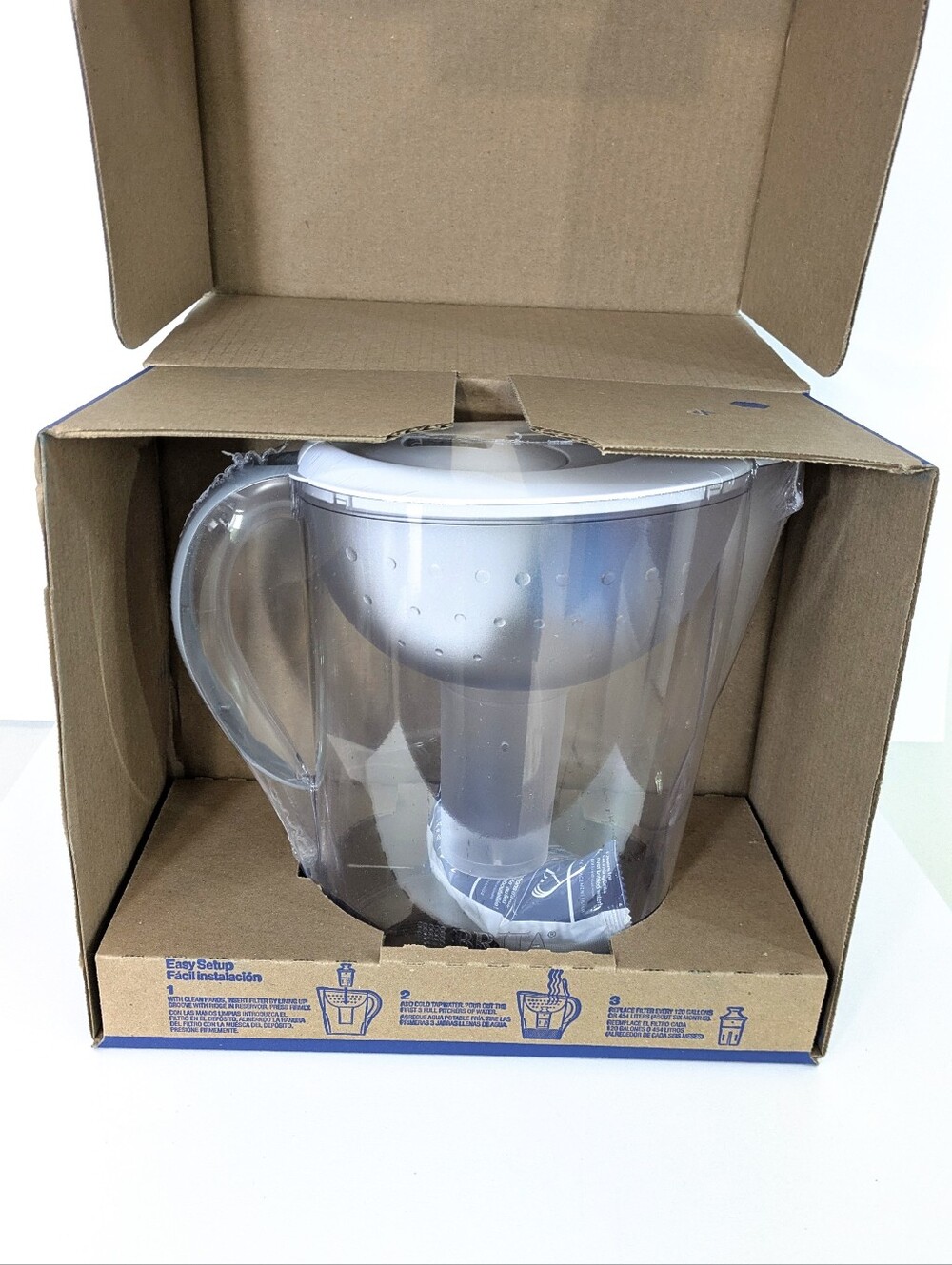 NEW Brita Elite 10 Cup Water Filter Pitcher - Grey / Clear